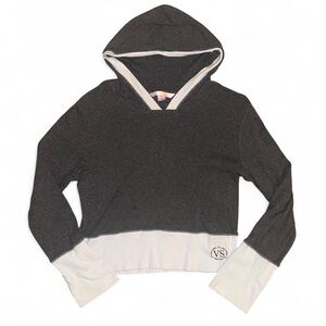 Early 2000’s VS grey & white cropped hoodie - Size M / fits about S